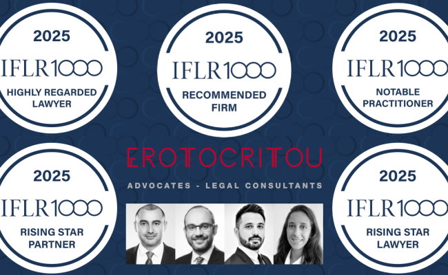 IFLR recommends A.G. Erotocritou LLC