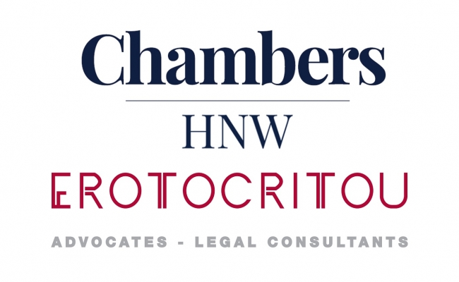 Major award by Chambers & Partners High Net Worth Guide 2022: A.G. Erotocritou LLC, ranked at Band 1 